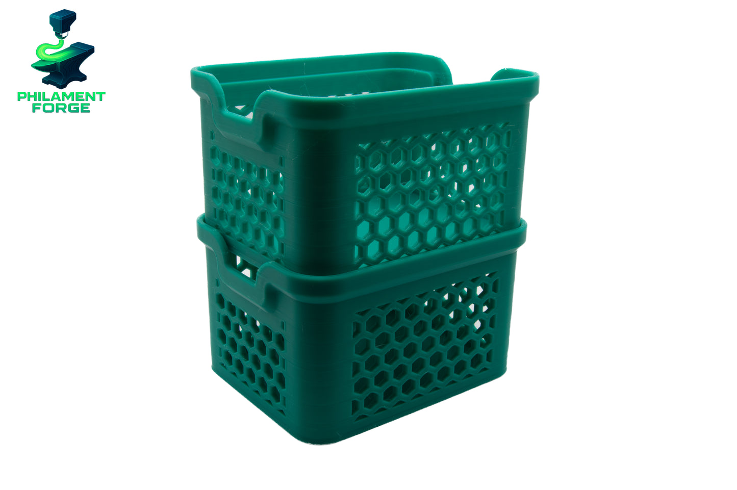 Hexagon Pattern Stackable Baskets (77x96mm)