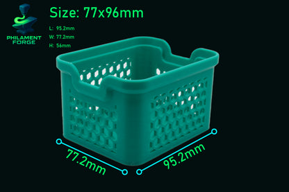 Hexagon Pattern Stackable Baskets (77x96mm)